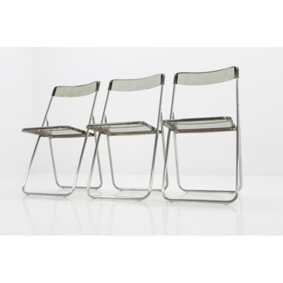 Image 1 of Ensemble de 3 chaises pliantes vintage, Suède 1970