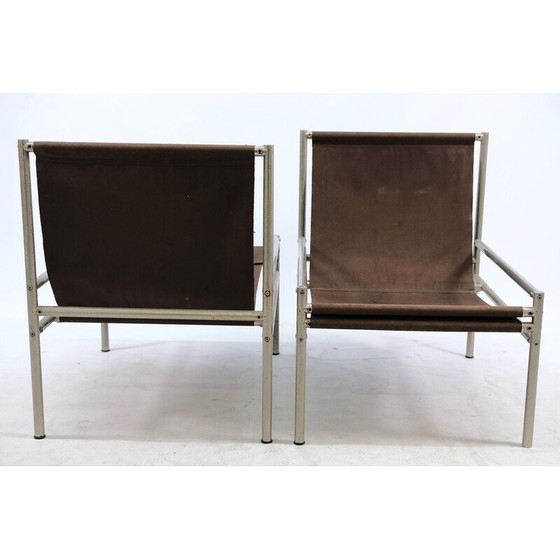 Image 1 of Paire de fauteuils industriels vintage en acier, Allemagne 1949