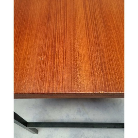 Image 1 of Bureau vintage en teck et métal chromé par Luigi Bartolini, 1960