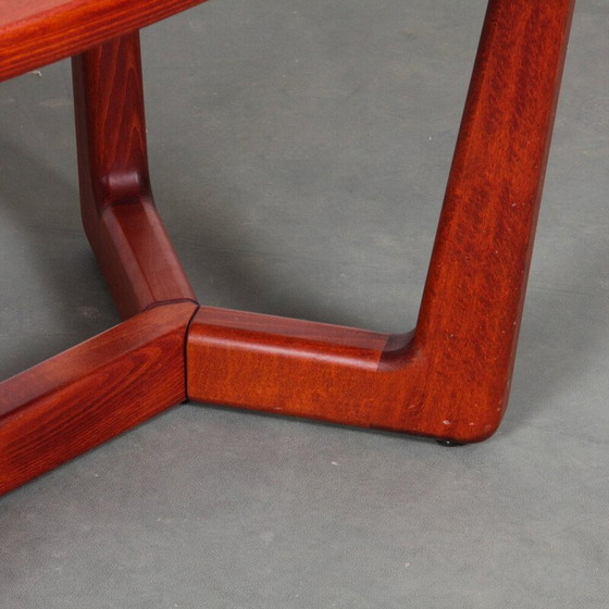 Image 1 of Table basse Venesa vintage de forme ovale par Karel Vyčítal et Miloš Sedláček pour Dřevotvar, Tchécoslovaquie 1970.