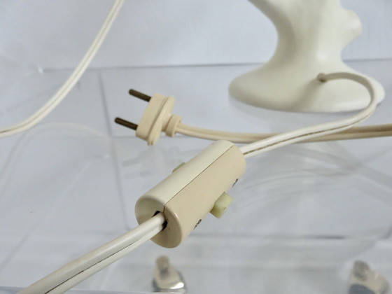 Image 1 of Lampe En Céramique Blanc Mat, France, 1960