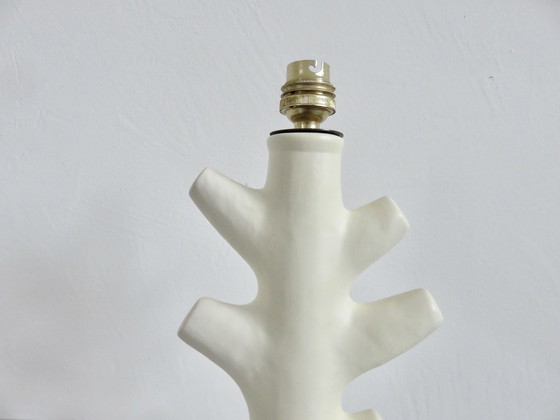 Image 1 of Lampe En Céramique Blanc Mat, France, 1960
