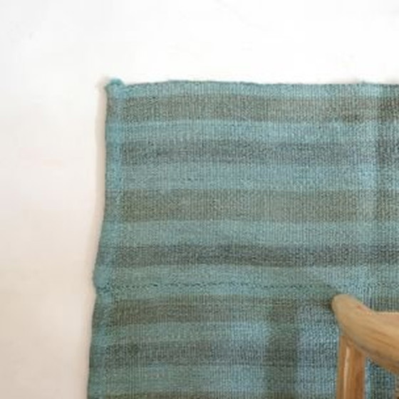Image 1 of Tapis vintage bleu d'origine turque
