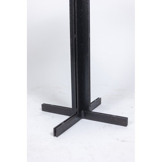 Image 1 of Guéridon vintage carré en fer et céramique, années 1950