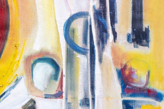 Image 1 of André Klumb Pour Maison Jansen. Huile Sur Toile. Années 1970.