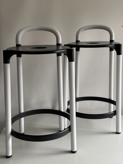 Paire de tabourets de bar Polo par Kartell