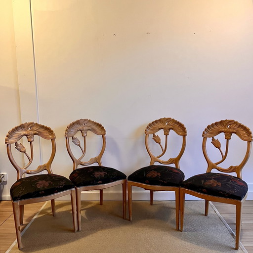 4 Chaises de salle à manger Phyllis Morris Mid Century