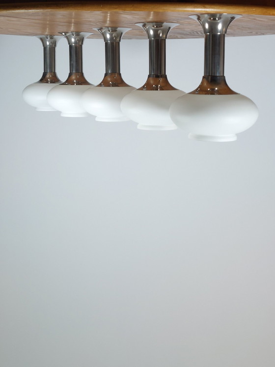 Image 1 of 5 X Narva Ddr Appliques Plafonniers Space Age Mid Century Vintage