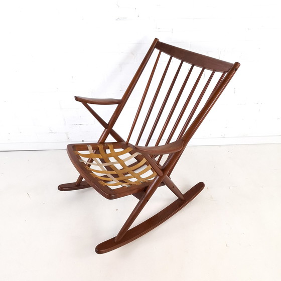 Image 1 of Fauteuil à bascule vintage Frank Reenskaug Bramin