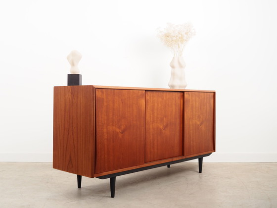 Image 1 of Buffet en teck, design danois, années 1960, designer : E.W. Bach