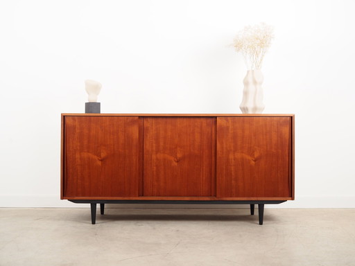 Buffet en teck, design danois, années 1960, designer : E.W. Bach