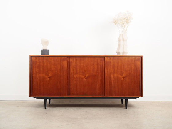 Image 1 of Buffet en teck, design danois, années 1960, designer : E.W. Bach