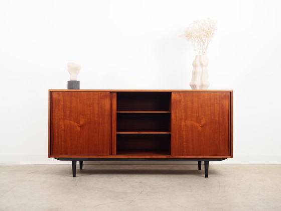 Image 1 of Buffet en teck, design danois, années 1960, designer : E.W. Bach