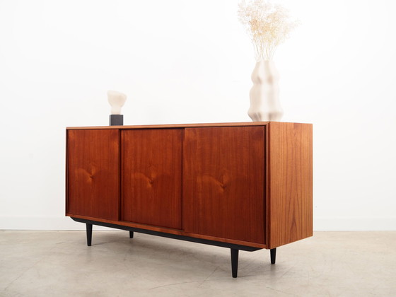 Image 1 of Buffet en teck, design danois, années 1960, designer : E.W. Bach