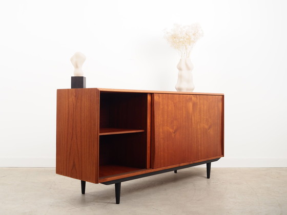 Image 1 of Buffet en teck, design danois, années 1960, designer : E.W. Bach