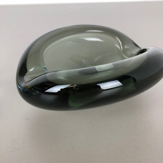 Image 1 of Paire de cendriers en verre vintage par Per Lutken pour Holmegaard, Danemark 1960
