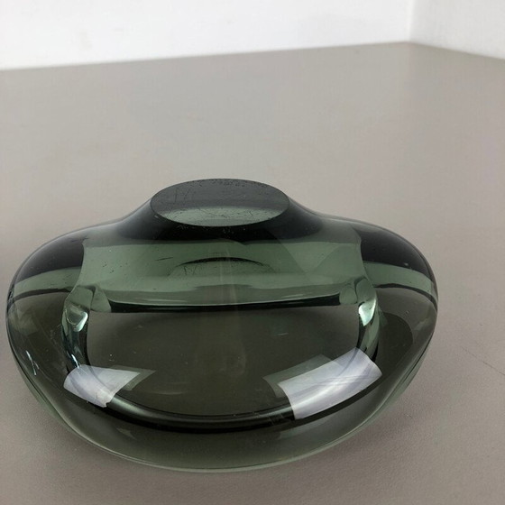 Image 1 of Paire de cendriers en verre vintage par Per Lutken pour Holmegaard, Danemark 1960