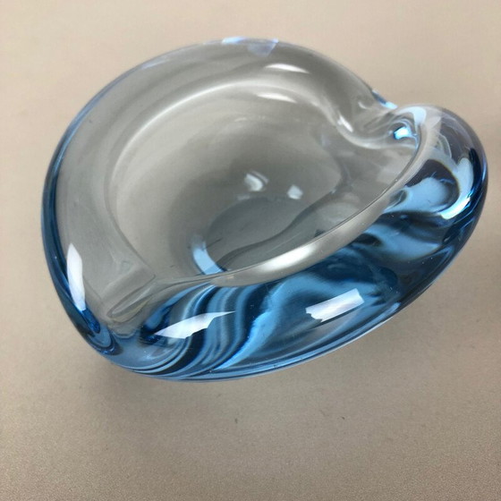 Image 1 of Paire de cendriers en verre vintage par Per Lutken pour Holmegaard, Danemark 1960