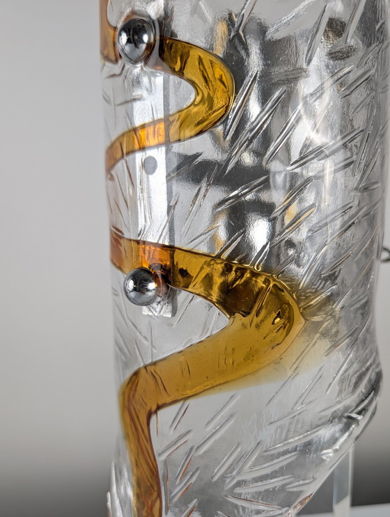 Image 1 of Paire d'appliques en verre de Murano XXL