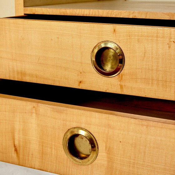 Image 1 of Buffet vintage avec miroir, italien, années 1970