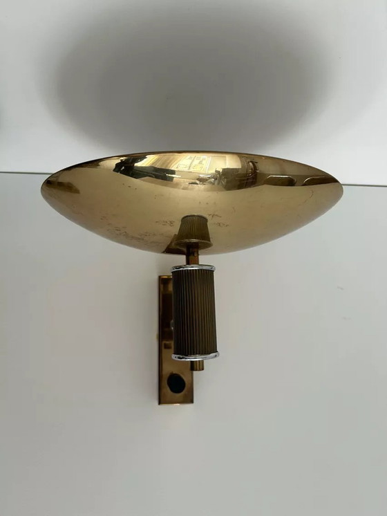 Image 1 of 2X D’Applique Vintage Chrome Et Laiton