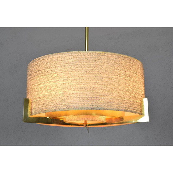 Image 1 of Suspension vintage en laiton par Kaiser Leuchten, Allemagne 1960