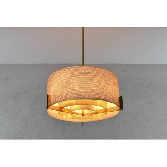 Image 1 of Suspension vintage en laiton par Kaiser Leuchten, Allemagne 1960
