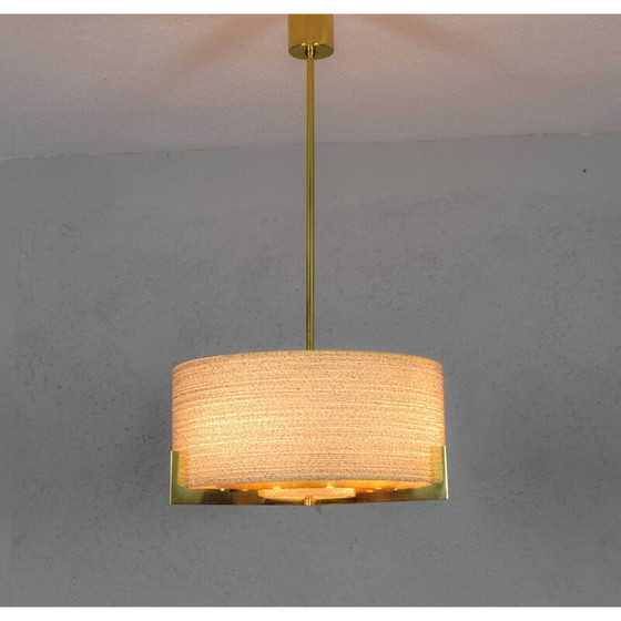 Image 1 of Suspension vintage en laiton par Kaiser Leuchten, Allemagne 1960
