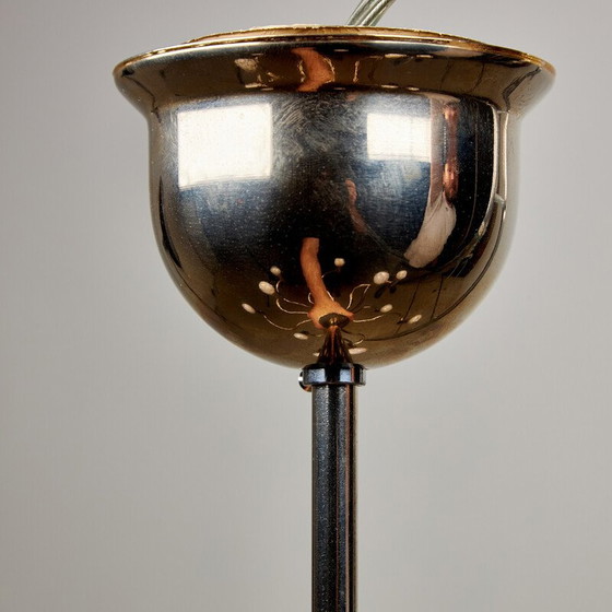 Image 1 of Lustre vintage en acier chromé par Gaetano Sciolari pour Boulanger, 1970