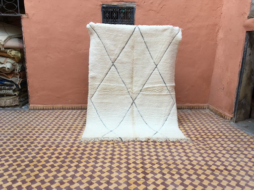 Tapis Beni Ouarain Berbère Marocain 227 X 162 Cm