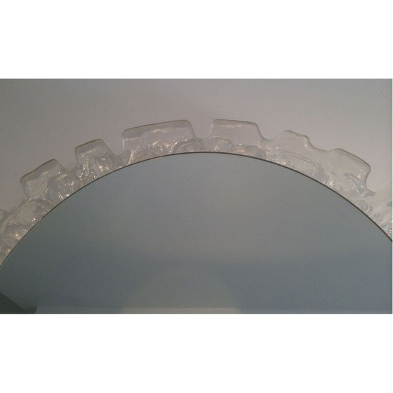 Image 1 of Miroir lumineux vintage en plastique moulé, 1970