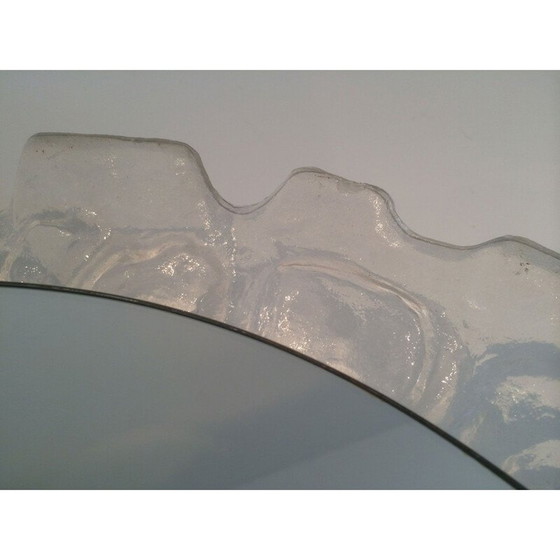 Image 1 of Miroir lumineux vintage en plastique moulé, 1970