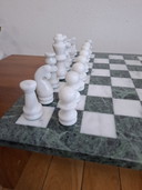 Grand jeu d'échecs en marbre Xl