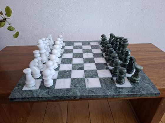 Image 1 of Grand jeu d'échecs en marbre Xl