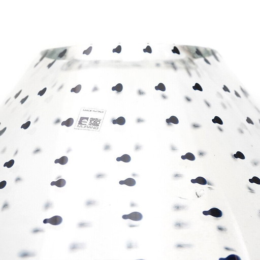 Vase vintage en verre de Murano "Gisa" par Rosanna Toso pour Fratelli Toso, Italie 1970