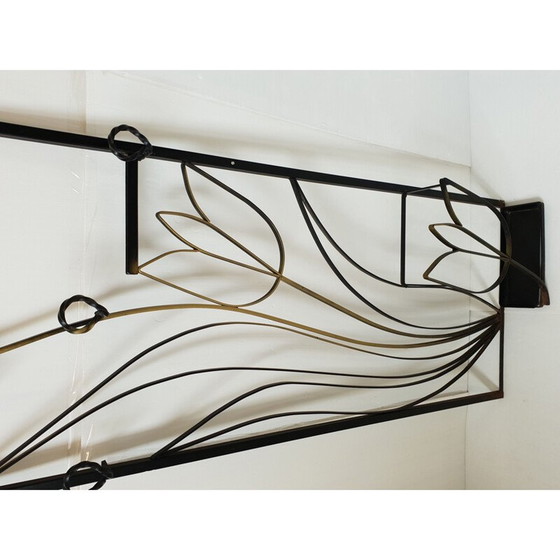 Image 1 of Porte-manteau vintage en plastique noir, 1950