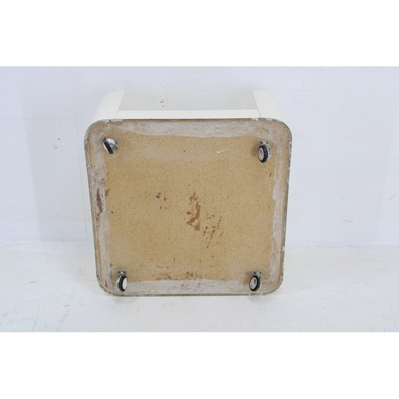 Image 1 of Table basse carrée en verre vintage italien, 1970