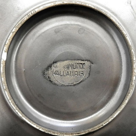 Image 1 of Service de table Vintage Ceramony Vallauris en faïence noire mate, 1950