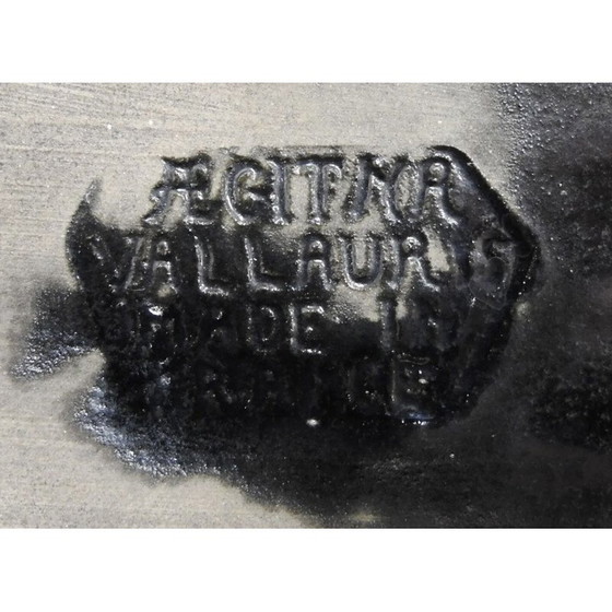 Image 1 of Service de table Vintage Ceramony Vallauris en faïence noire mate, 1950