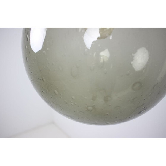 Image 1 of Suspension vintage en métal et verre par Kamenický Šenov, Tchécoslovaquie 1970