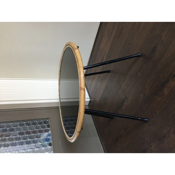 Image 1 of Table basse vintage en verre et acier par Rohé Noordwolde, 1950