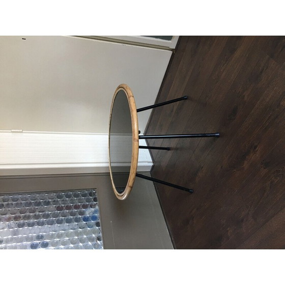 Image 1 of Table basse vintage en verre et acier par Rohé Noordwolde, 1950