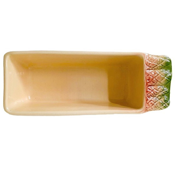 Image 1 of Plat à four breton vintage plat à asperges en majolique