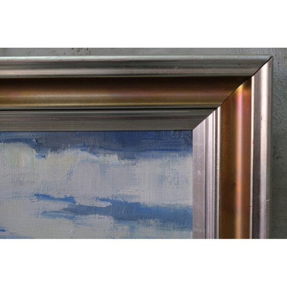 Image 1 of Peinture à l'huile sur toile de Gunnar Herman Berglund, Suède 1960