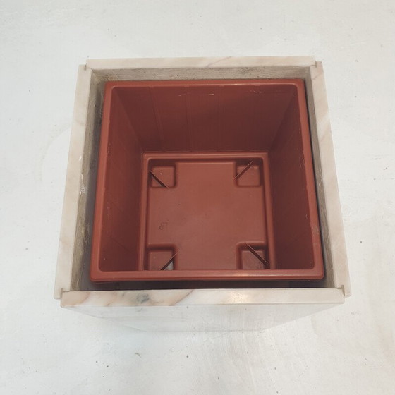 Image 1 of Jardinière italienne vintage en marbre avec lumière, 1970