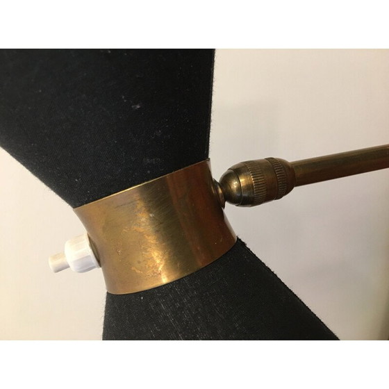 Image 1 of Lampe de table vintage en laiton, 1950