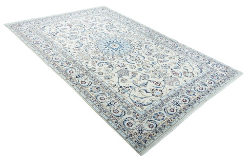 Tapis Naïn 9 La 368 X 246 cm noué à la main -Tapis Avec Soie