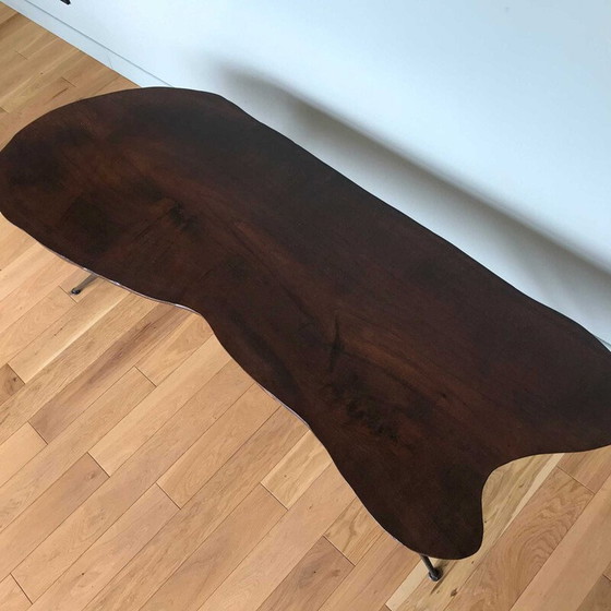 Image 1 of Table basse vintage en bois exotique, 1950