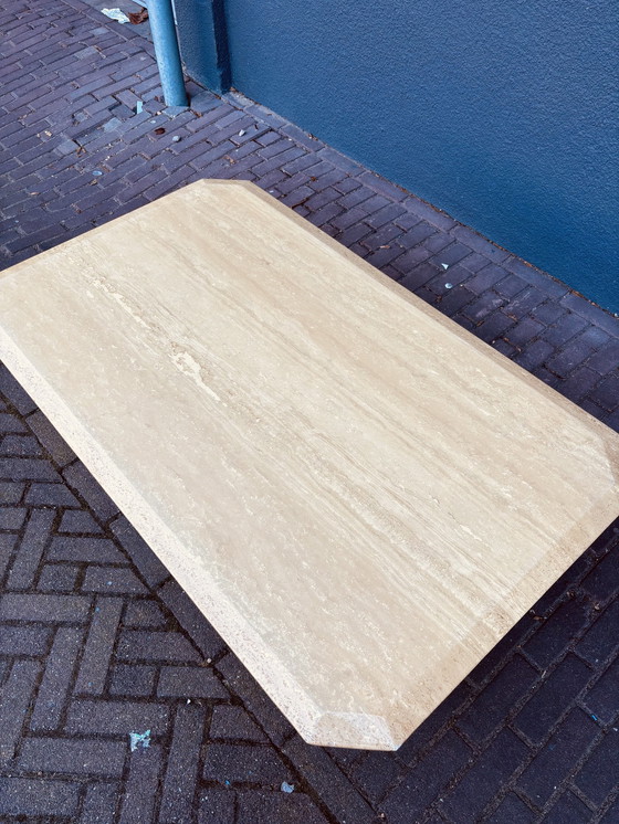 Image 1 of Table basse vintage en travertin italien