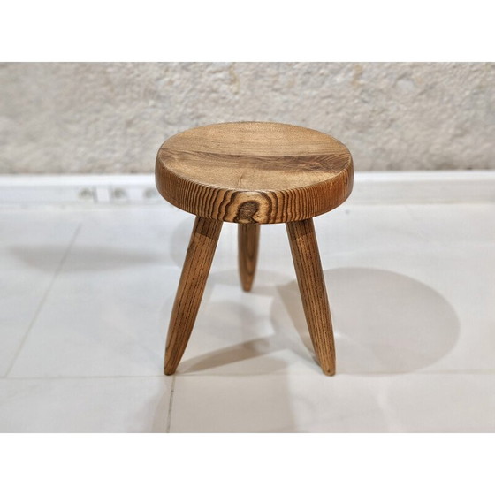 Image 1 of Tabouret haut vintage modèle "Berger" par Charlotte Perriand, 1960